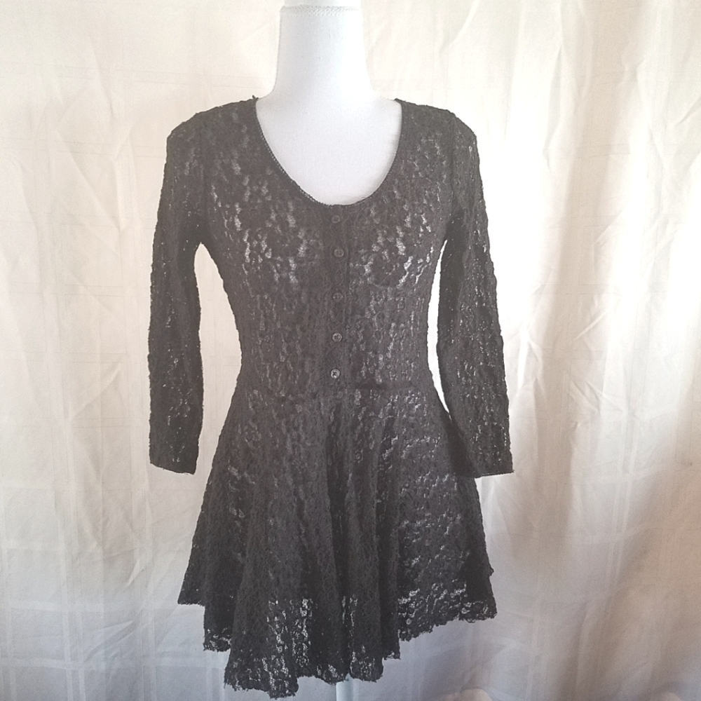 Free People Sheer Lace Top